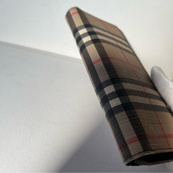 Burberry Elmore Vintage Check Plaid Wallet Authentic - Picture 6 of 16